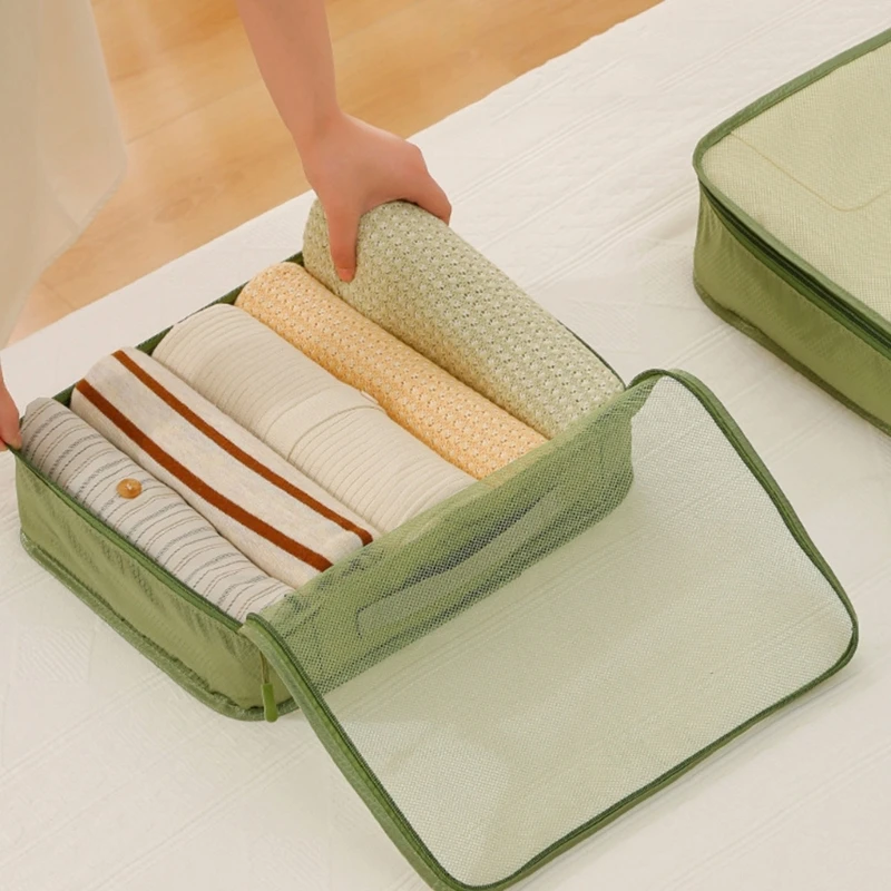 6PCs Compressible Packing Bags Machine Washable Travel Storage