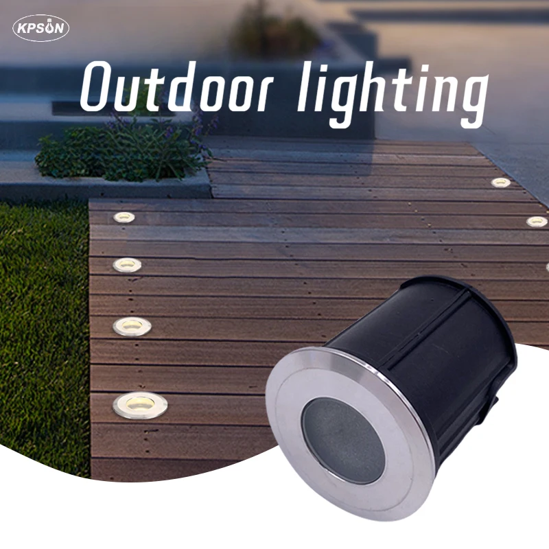 LED ضوء تحت الأرض مصباح أرضي في الهواء الطلق الأرض حديقة مسار مربع دفن ساحة بقعة المشهد DC12V IP67