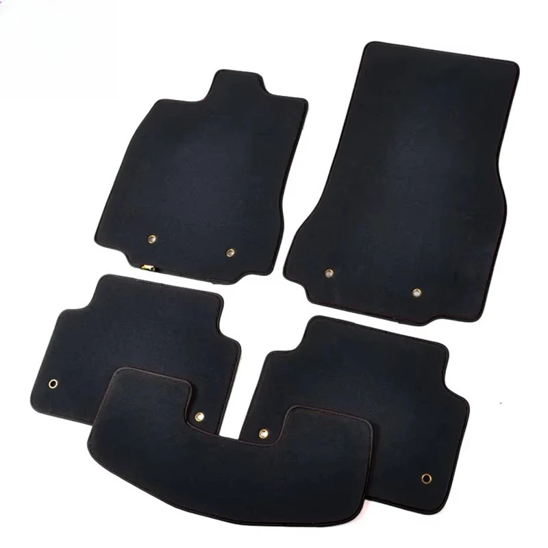 Full Set Luxury Velour Textile Waterproof Non-slip Car Floor Mats for Jaguar XJL XF F-PACE X1 X5 12mm Thick