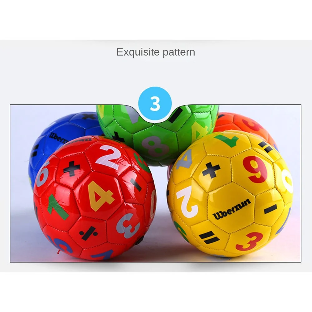 Durable 15cm Mini fútbol preescolar pequeño fútbol niño regalo número letra juguete para niños fútbol juego en interiores
