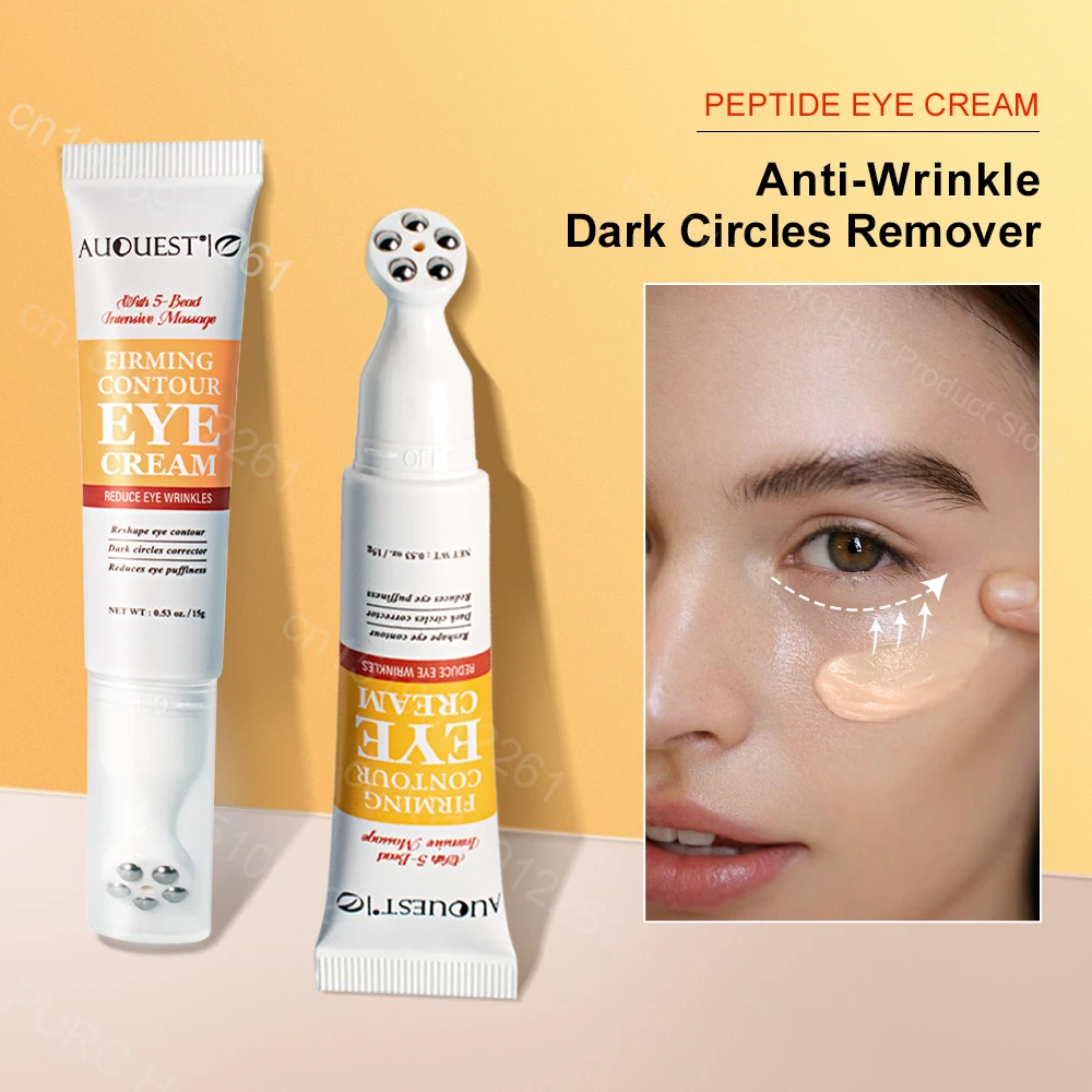 

Peptide Anti Dark Circle Eye Cream Eye Bags Caffeine Anti-Wrinkle Massage Fine Lines Firm Whitening Cream Eyes Skin Care Beauty