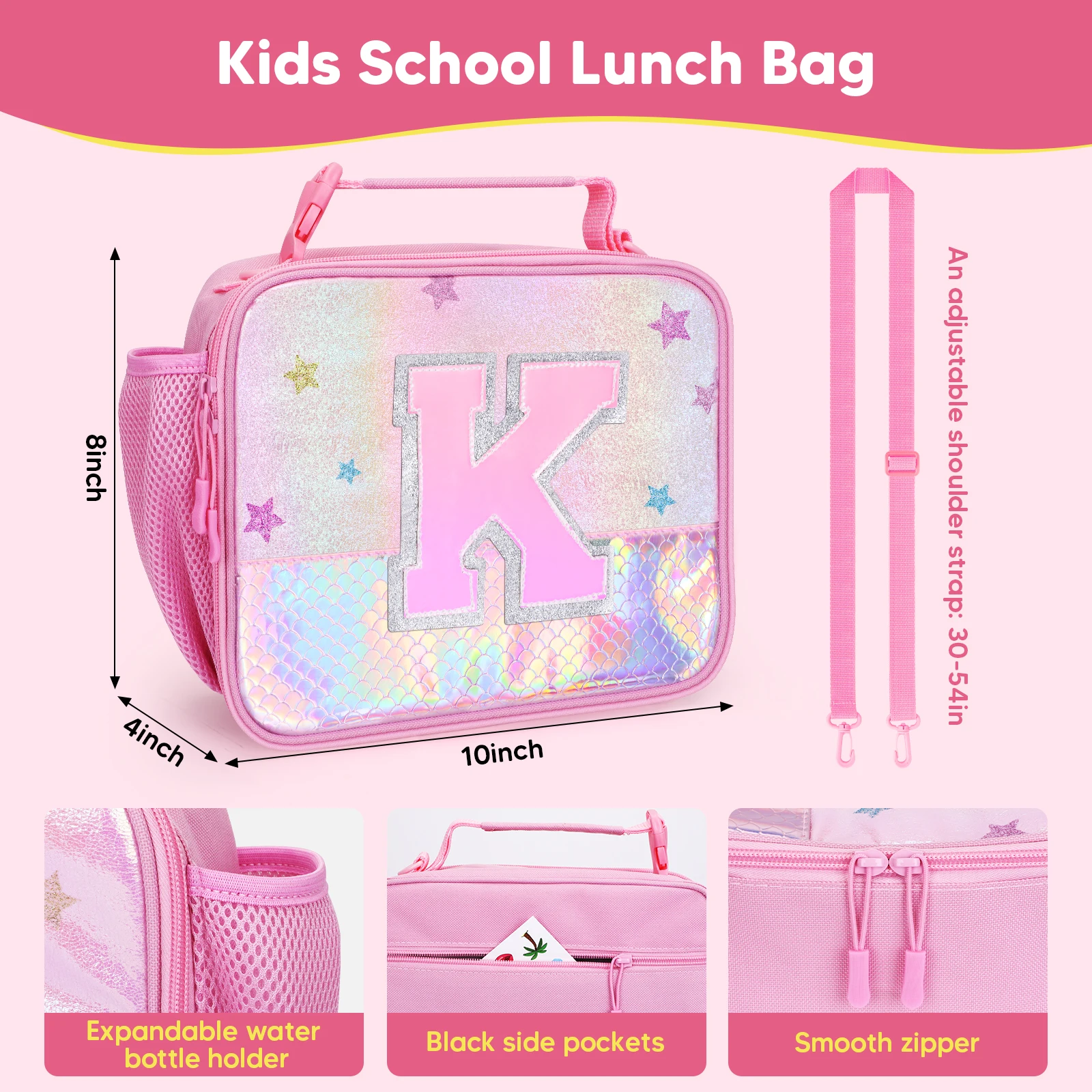 Cute Children Lunch Box Portable Lunch Bag Set Thermal Bag Durable Waterproof Picnic Bag Lunch Box For Girls School Microwave