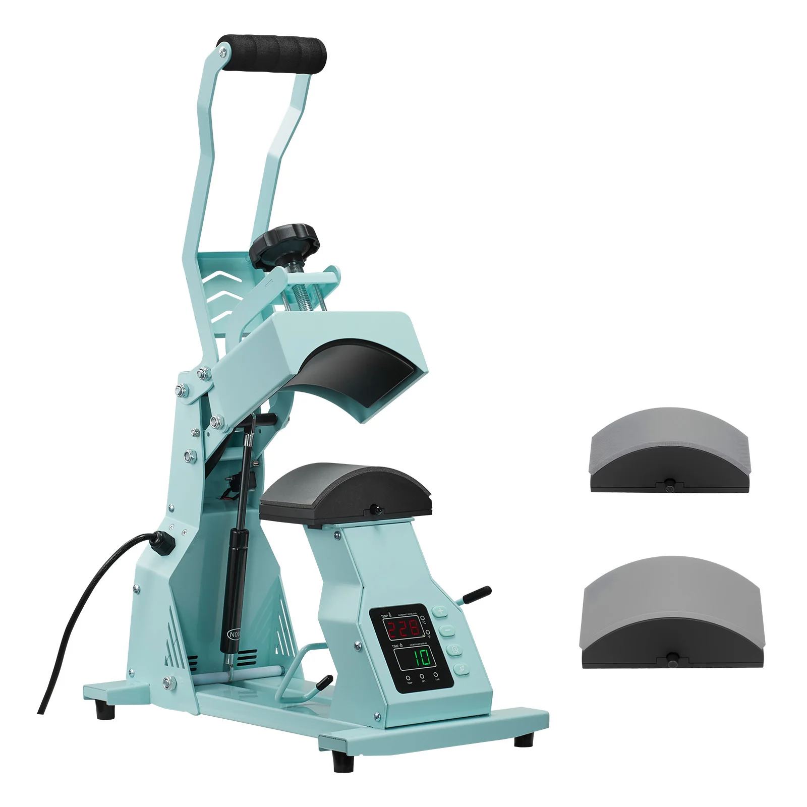 Maszyna do termotransferu na czapki SucceBuy z 2/4 wymiennymi płytami, precyzyjna kontrola temperatury i czasu, prasa termotransferowa do czapek.