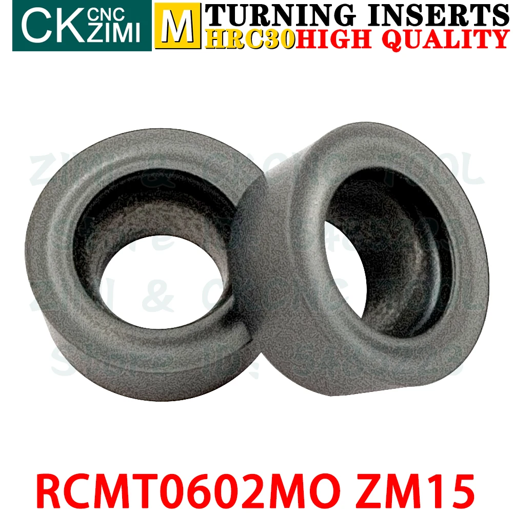 RCMT0602MO ZM15 RCMT 0602 MO ZM15 R3 كربيد إدراج الخارجية تحول إدراج أدوات التصنيع باستخدام الحاسب الآلي الميكانيكية مخرطة معدنية أدوات القطع RCMT0602M0