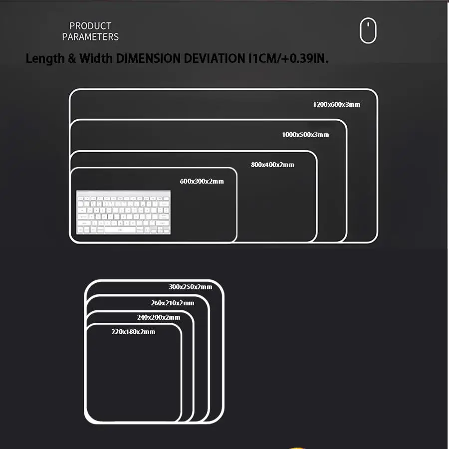 Mouse Pad Keyboard Mouse Pad office Pad Computer Laptop Pad Game Console Pad Desk accessories overlock Fashion D-ragonS B-allS