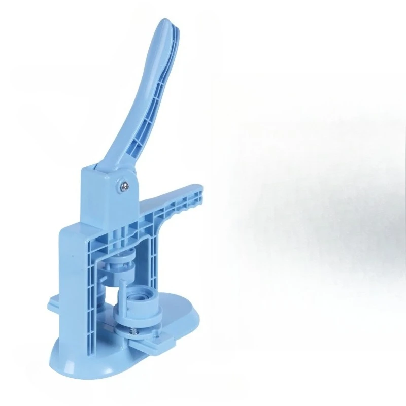 

l # for25-75mm hot sale light blue diy badge machine + 500pcs 58mm cartoon pothook