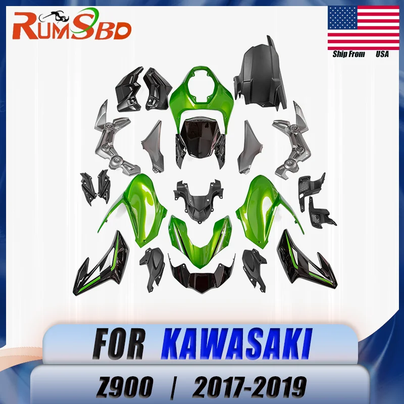 

Fairings Motorcycle Protector Painted Injection Panel Bodywork ABS Plastic Frame Kits For KAWASAKI Z900 2017 2018 2019
