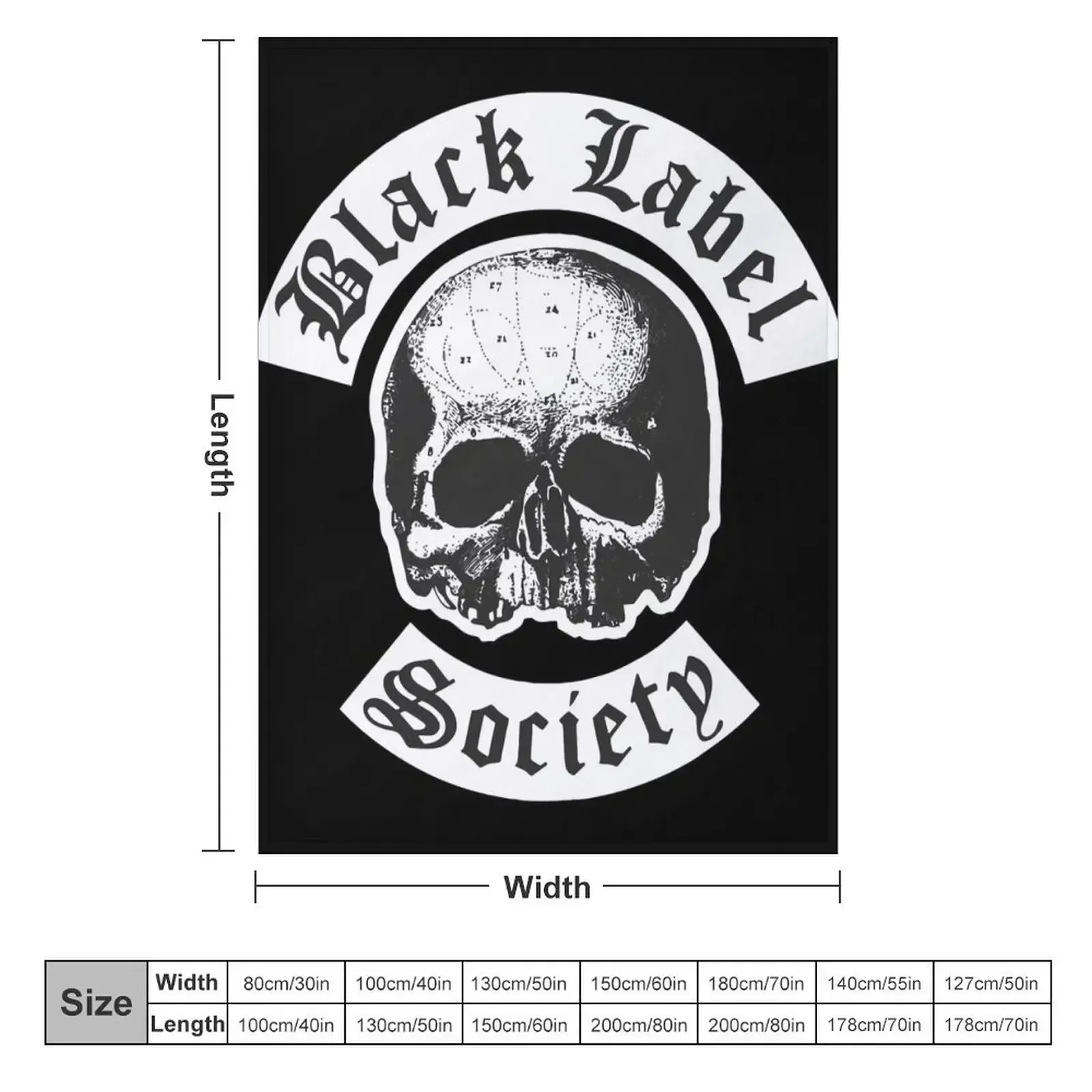 black label society Throw Blanket couch cozy soft plush fuzzy picnic outdoor blanket