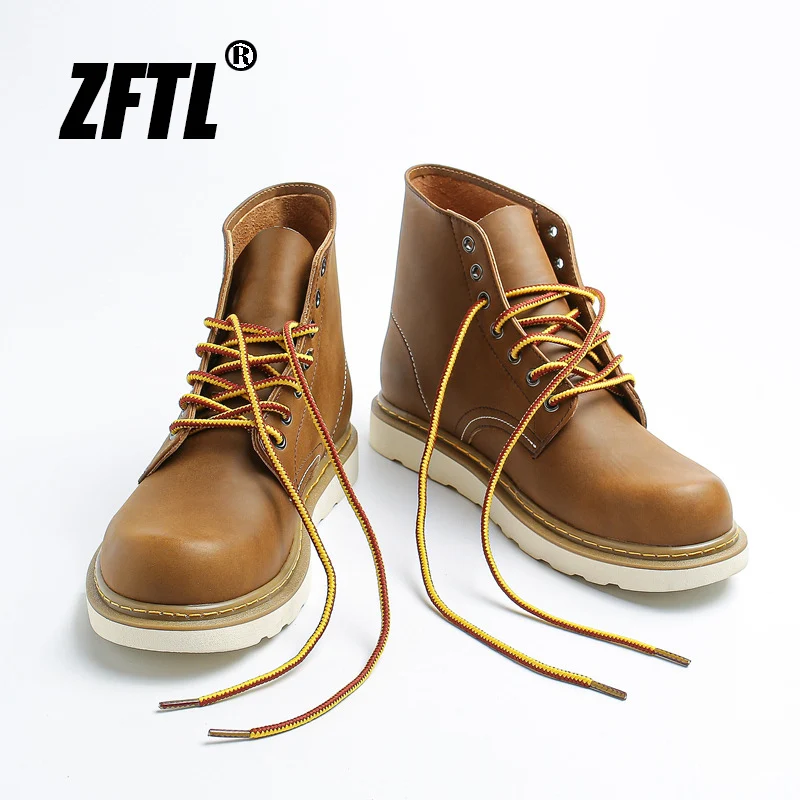 ZFTL Men's Casual Boots Ankle Boots Man Chelsea Lace up Boots vintage goodyear high boots men's british style overalls boots2023