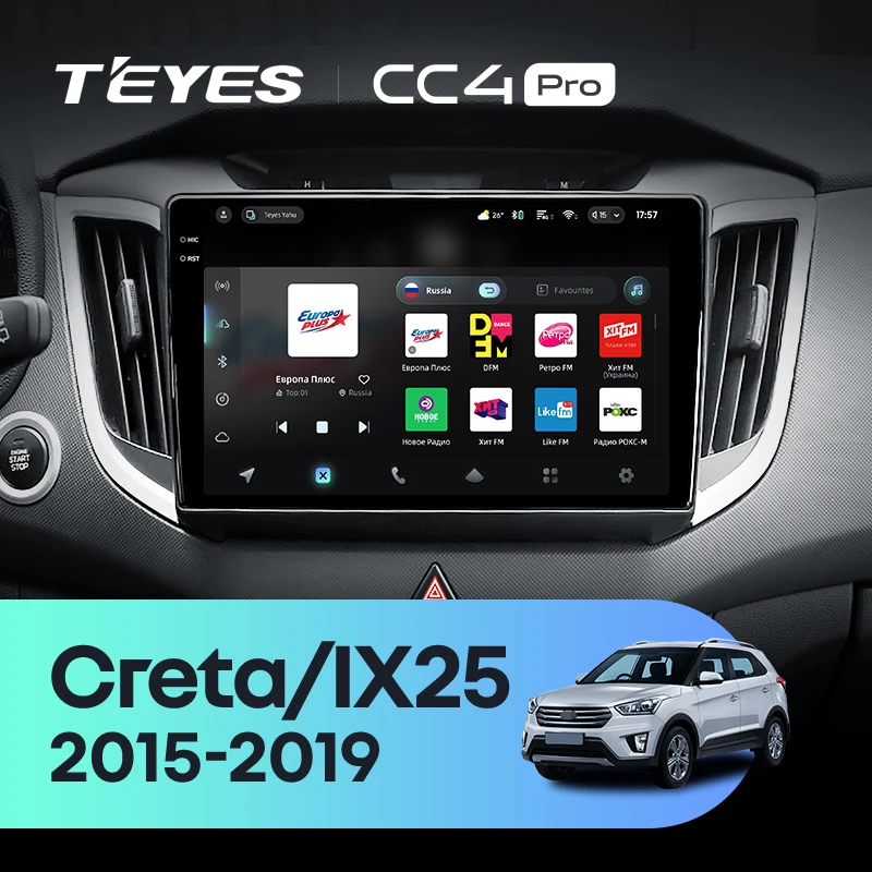 TEYES CC4 PRO For Hyundai Creta IX25 2015 - 2019 CarPlay Android Auto 2DIN Car play Radio Multimedia Stereo