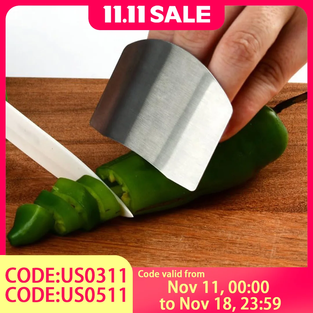 

Защита для пальцев из нержавеющей стали — кухонная защита для нарезки овощей и мяса