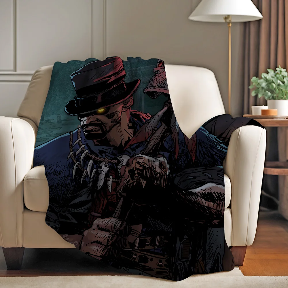 بطانية Game Blood West ناعمة وصديقة للبشرة لسرير الأريكة ومفرش السرير لجميع المواسم