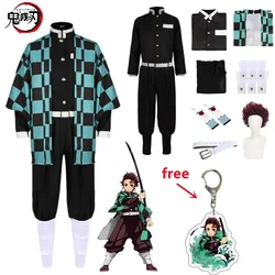 Anime Kamado Tanjirou Cosplay Kostuum Demon Moordenaar Halloween Cosplay     Kostuum Voor Kinderen Voor Volwassen Geschenken