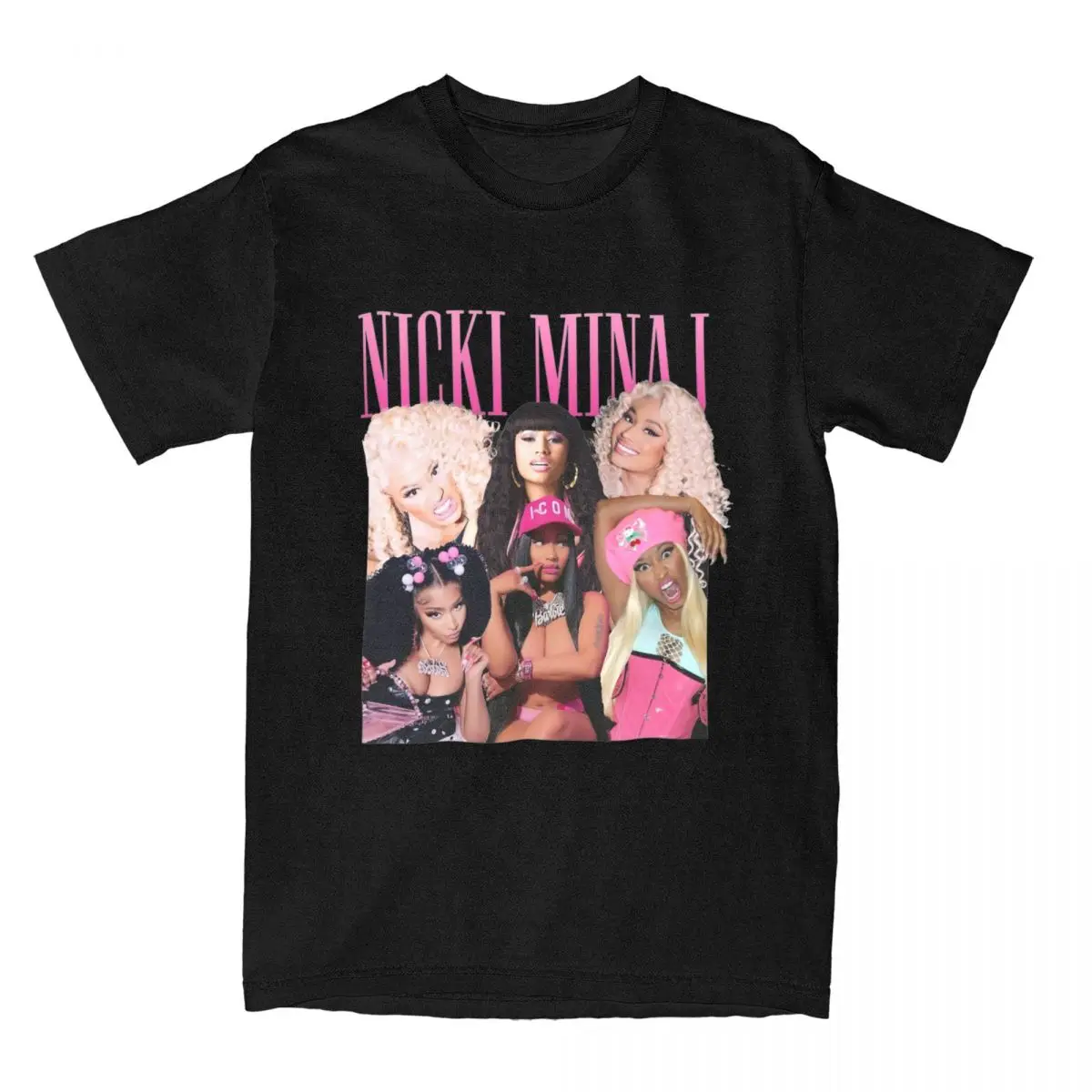 Nicki Minaj Rapper Men's T Shirts Vintage Tees Short Sleeve O Neck T-Shirts Pure Cotton New Arrival Tops