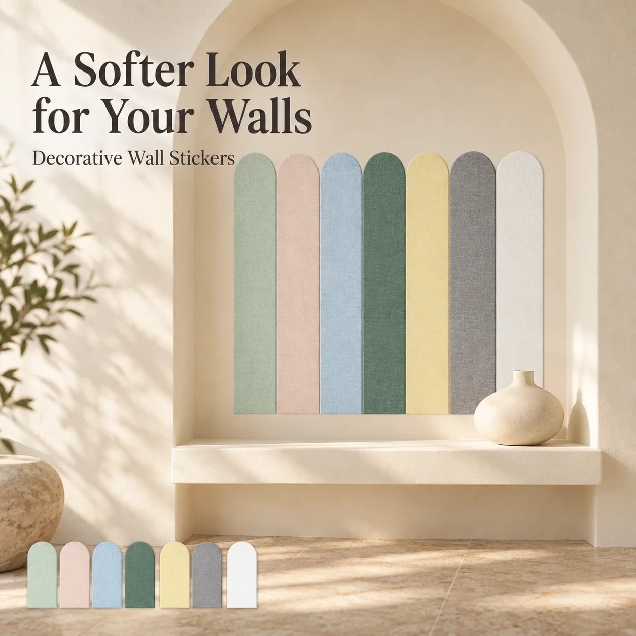 1\5pcs 60x15cm Wall Stickers-Wall Panel Soundproofing Anti-Collision Wallpaper Self-Adhesive Material Wall Sticker 3D