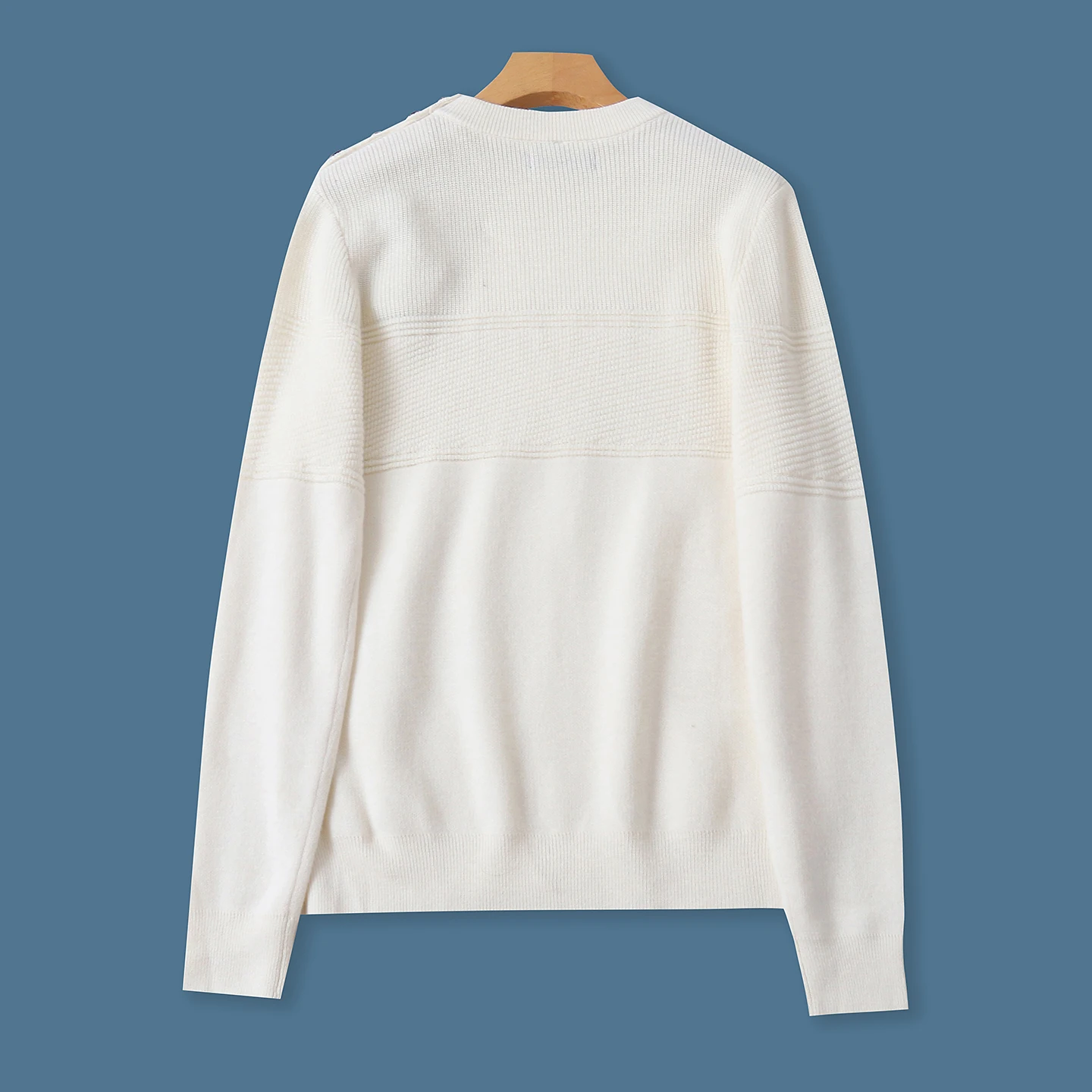 Suéter de Lana para Mujer Otoño Invierno, Cuello Redondo, Hoado, Deado, Suave, Elástico, Informal, de Punto, Antienvejeci...