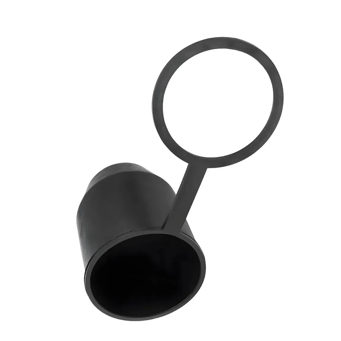2Pcs Black Universal Hitch Tow Bar Ball Coupling Protective Cover Cap with Hook Ring for Car Caravan Trailer Camper Boat Truck