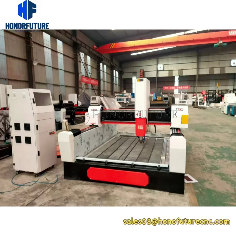 

CNC Stone Engraving Machine 1325 5.5KW Water Cooling Spindle 380V CNC Router for Marble and Granite Sculpture 1300*2500*500mm