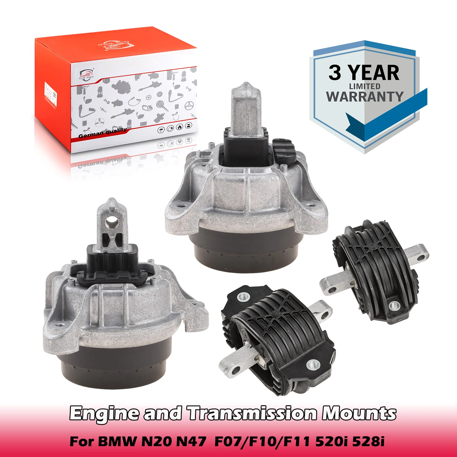 Engine Mounts and Transmission/Gearbox Mounts 22116785601,22117935149,22326775916 For BMW N20 N47  F07/F10/F11 520i 528i