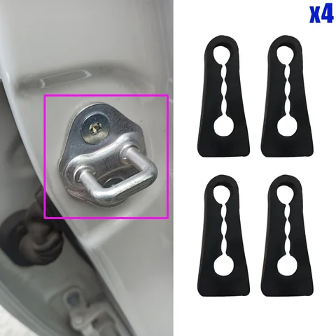 4x для Toyota Camry Corolla RAV4 Land Cruiser Prado Prius Yaris, демпфер дверного замка, буферное уплотнение, амортизирующая демпфирующая защита