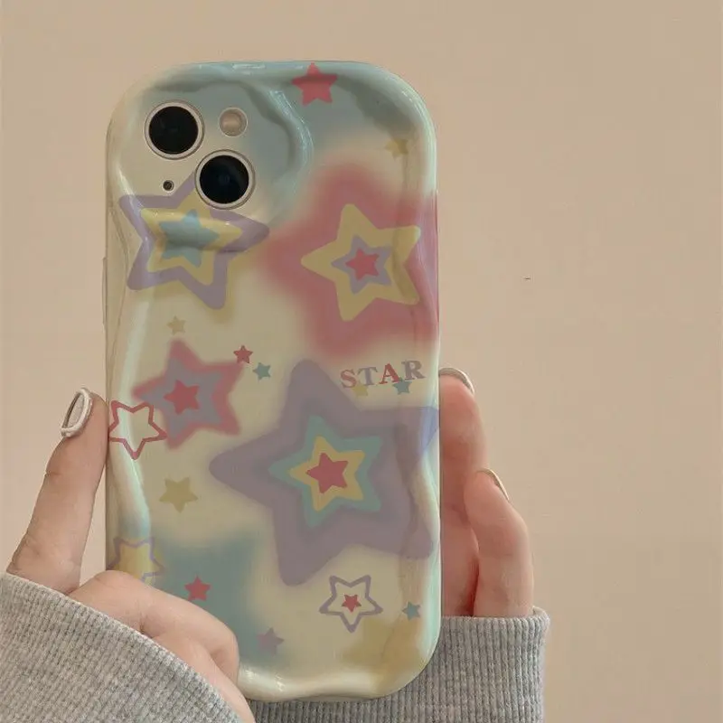 Gradient Stars Phone Case For Xiaomi Redmi Note 12 4G 10 11 12S 10S 11S 10T 11T 8 9 POCO M3 M4 Pro Plus 5G Soft Silicone Cover