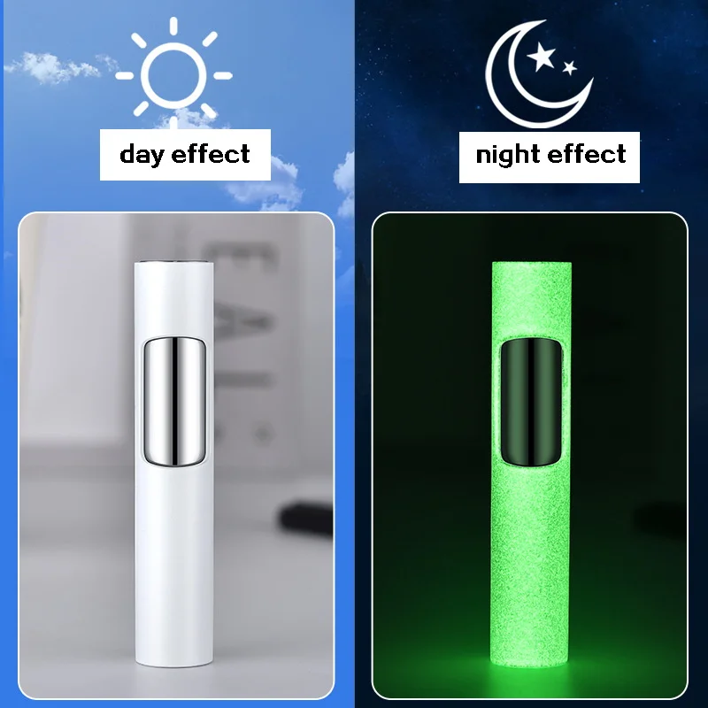 Creative Blue Flame Straight-Through Windproof Lighter New Luminous Resistant User To Send Boyfriend Electronic Gas Lighter Home