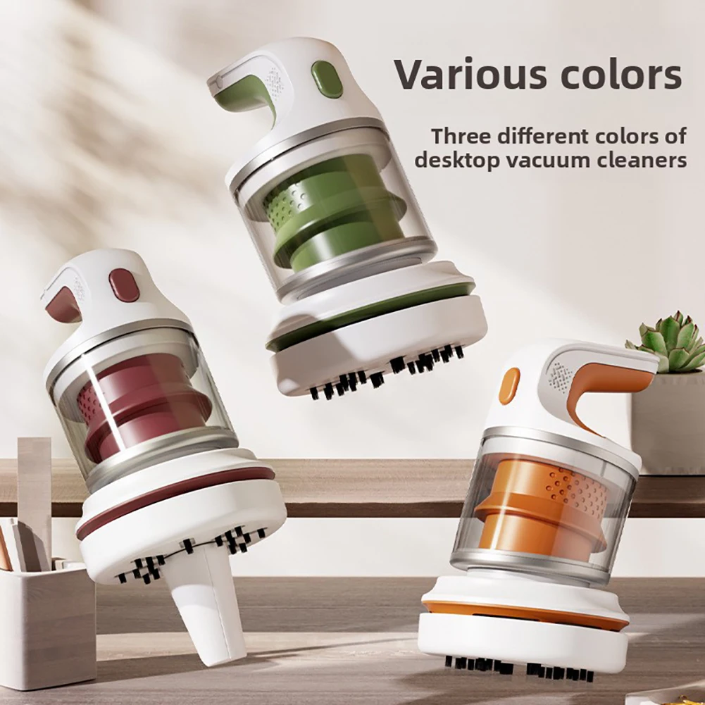 Portable Wireless Handheld Vacuum Cleaner Lightweight Mini Dust  Multi‑Scene Use for Desktop Keyboard Sofa Car Gap Cleaning Tool