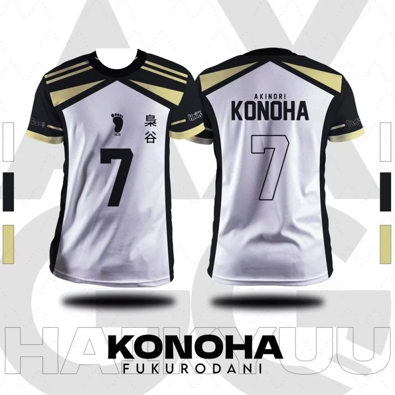 2026 Neue Sommer-Herbst Haikyuu Fukurodani Cartoon Anime Cosplay Herren Jersey Sommer Kurzarm-Oberteil Mode Damen Familie Kinder T-Shirts – Detail 3