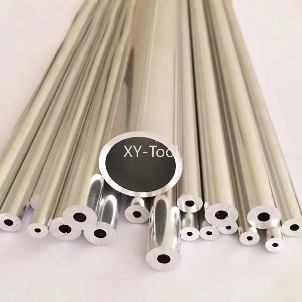 Алюминиевая трубка OD12-40 мм 6063, ID9-37 мм, алюминиевая круглая труба, прямая полая трубка из алюминиевого сплава, трубопроводка с ЧПУ, металл, настраиваемая