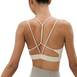 Women Outdoor Compression Stretchy Quick Dry Soft Yoga Bra New Outdoor Cycling Sports Bra Running Yoga Bra