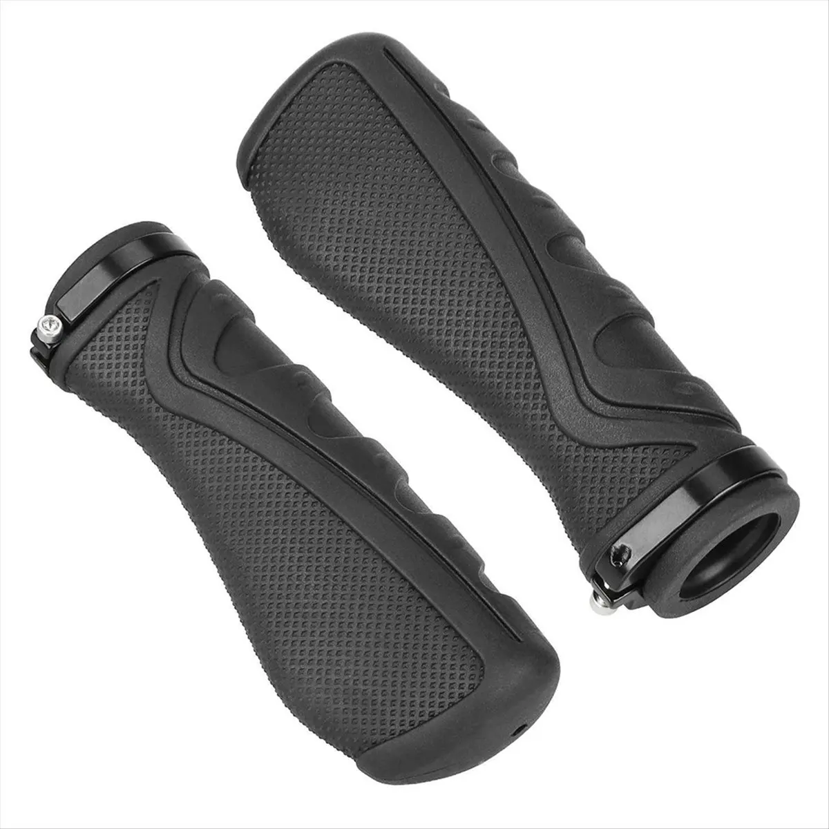 ABPF Handlebar Grip Cover Electric Scooter Grips with Locking Ring Bicycle Non-Slip Handlebar Grips for 22.2mm Handlebar