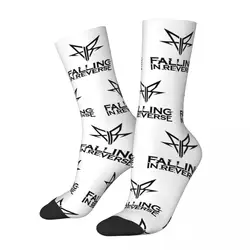 Falling In Reverse Rock Band Metal Music Outfits Men Women Socks Compression Sport Middle Length Socks Soft Birthday Present