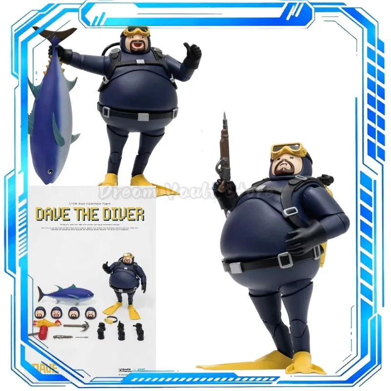 Beautiful Chemistry X DAVE THE DIVER Dave 1/12 Scale Highly Articulated Action Figure Game Character Collectible Model Toy Gift