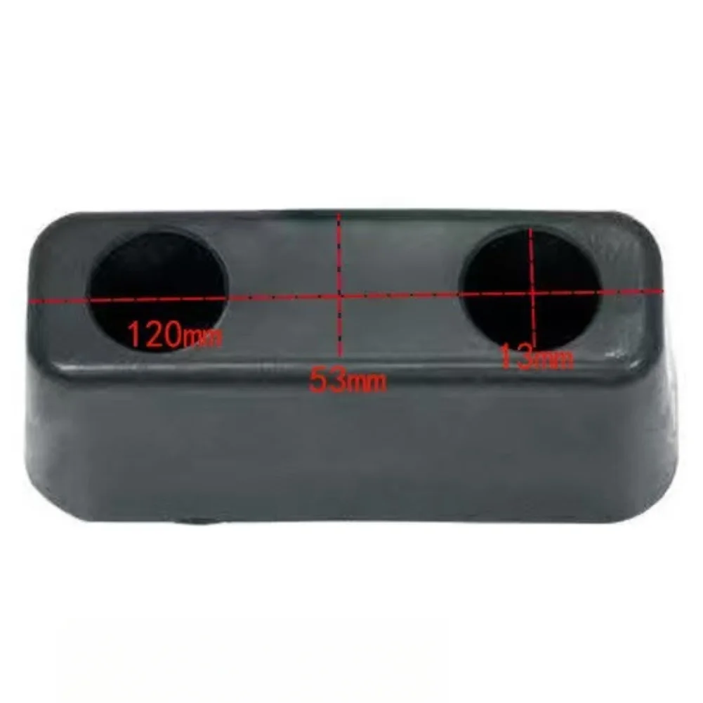 10pcs Gym Equipment Damper Pads for Treadmill Bike Rack Rubber Bumper Pads with 14mm 13mm Bore Sizes Black Vibration Dampers