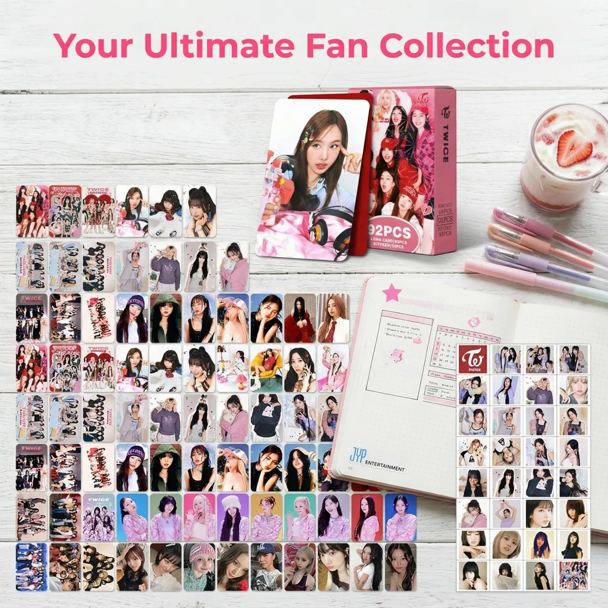 Set de 92 Tarjetas Fotográficas Kpop, Mercancía LOMO, Diseño Temático del Álbum STRATEGY, 9 Miembros del Grupo, Decoración para Habitación, Regalos para Fans de Sana
