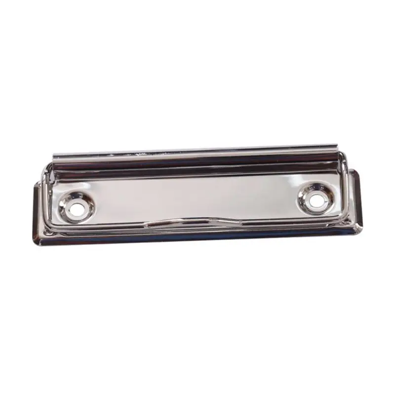 Mountable Metal Clipboard Clips Spring Loaded Surface Mount Handle with Rubber Feet Hardboard Clamps Office Supplies