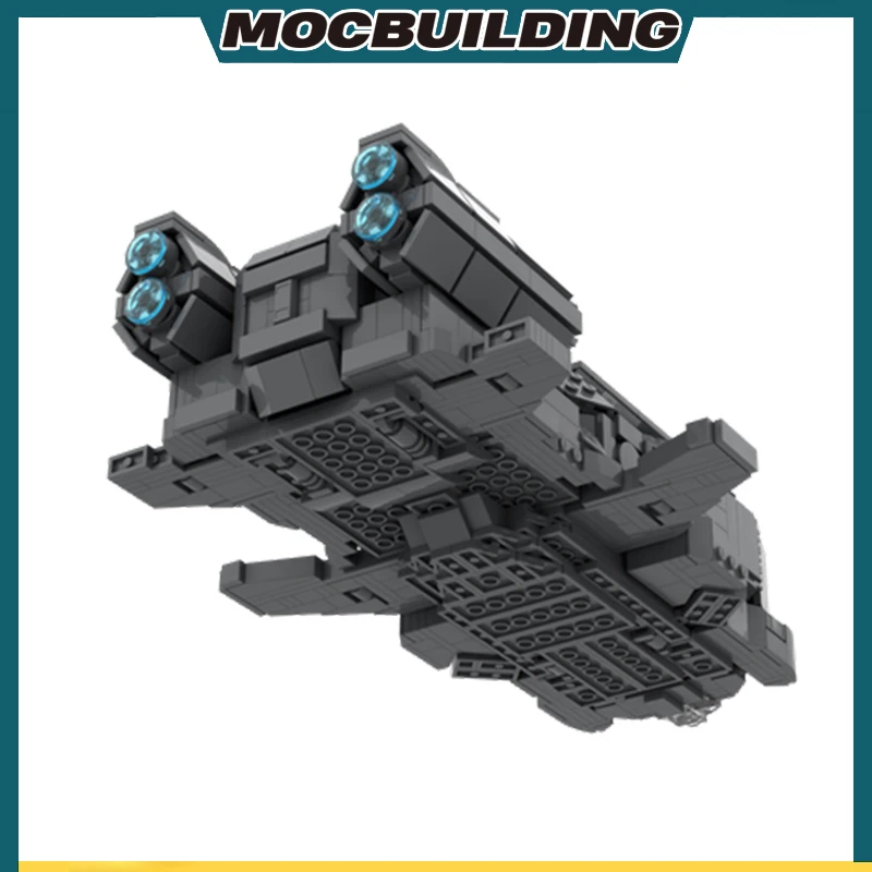 

1:300 Scale Online Game Elite Dangerous Type 7 Science Fiction Spacecraft MOC Building Block DIY Assembled Model Toys 1277PCS