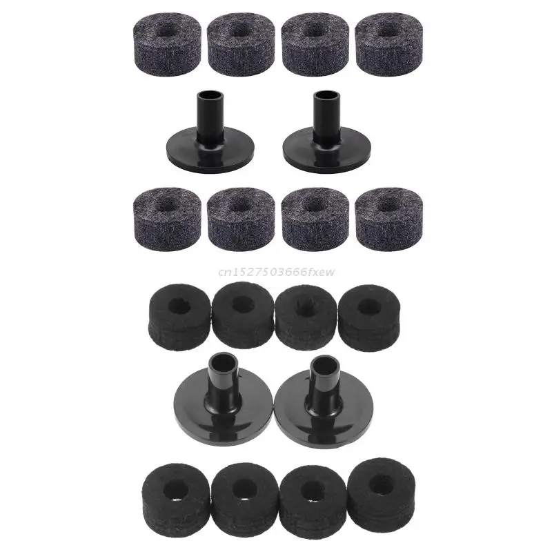 8 Pcs Cymbal Stand Felt Washer Plastic Drum Long Cymbal Sleeves Drum Kit Cymbal Support Musical Instruments Accessory