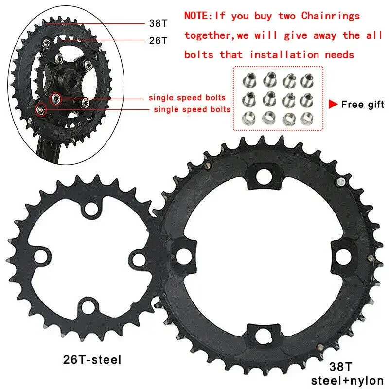 Fmfxtr mtbクランクセット104bcd 64bcd自転車クランクセット2*10s 3