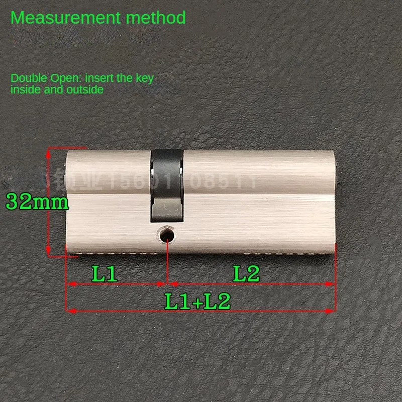 50-120mm Lock Cylinder,Door Cylinder Biased Lock Cylinder AB Double Key Anti-Theft Entrance Brass Door Lock Lengthened Core Keys