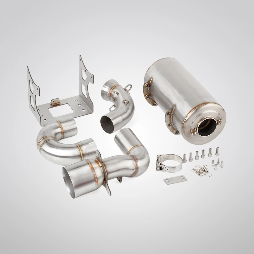 For Can-Am Maverick X3 Turbo Max Turbo RR XRS 2020-2025 Motorcycle Exhaust Muffler Middle Link Pipe Slip-on