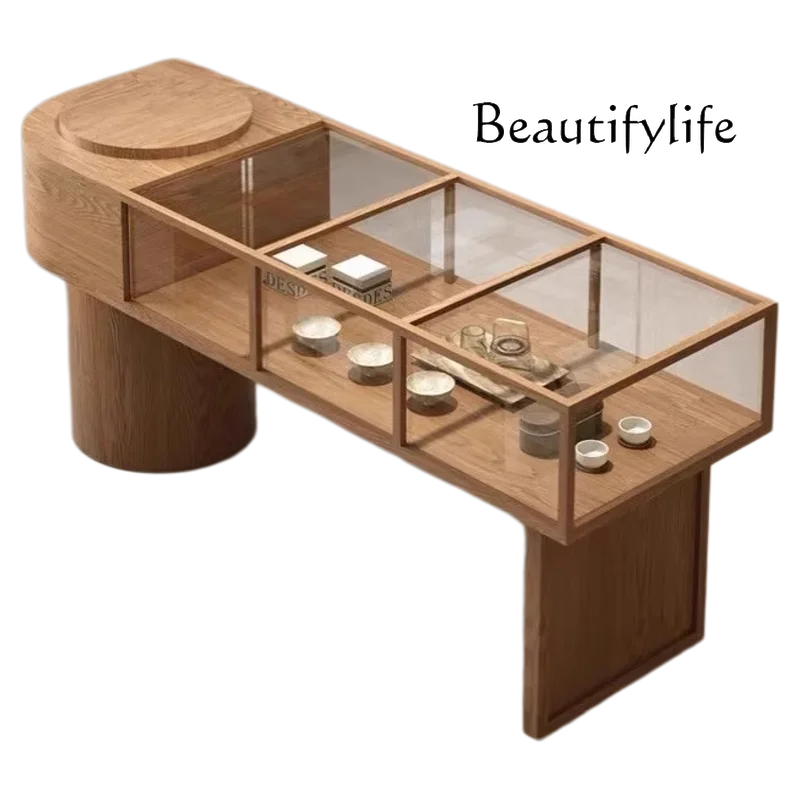 

Clothing store glass display cabinet Nakajimadai ceramic jewelry antique jade display shelf display cabinet