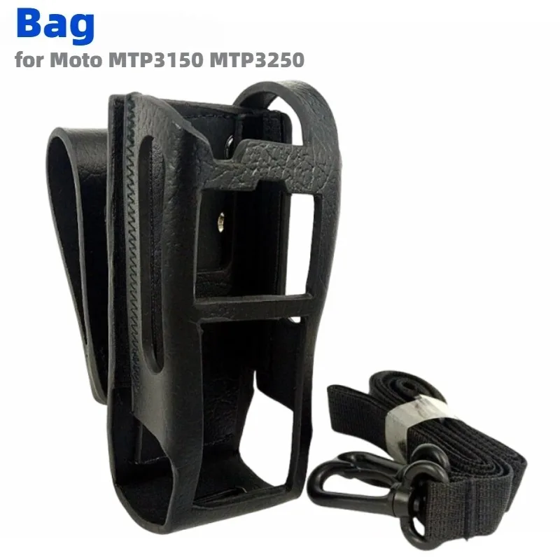 Motorola Walkie-talkie Cowhide Leather Cover Belt Clip for MTP3100 MTP3150 MTP3200 MTP3250 MTP3500 MTP3550 Radio Accessories