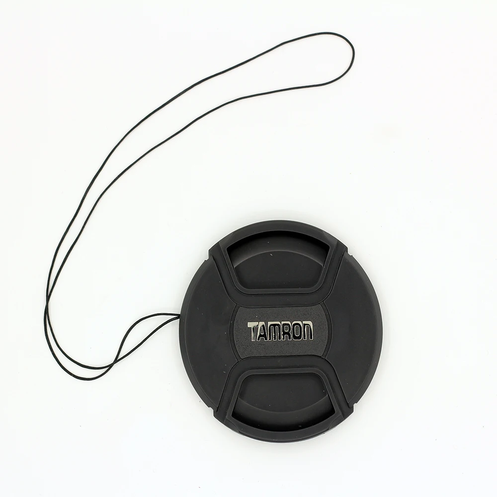 62mm 62 Center Pinch Snap-on Front Lens Cap Hood Cover protector with Strap for Tamron 18-200 70-300 18-270 B008 camera dslr