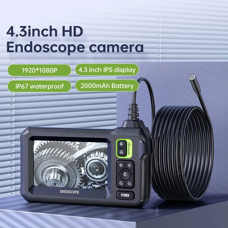 

8mm single-head industrial pipe endoscope high-definition visual detector camera car maintenance industrial electronic endoscope