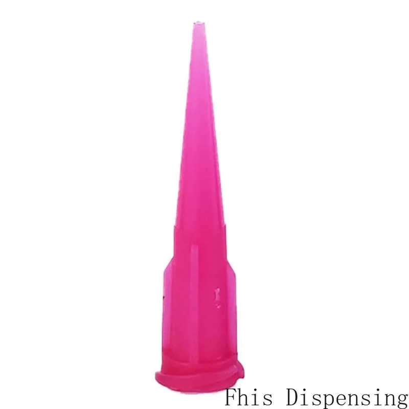 Punte di erogazione della colla ad ago epossidico fluido conico in plastica opaca da 20G confezione da 50