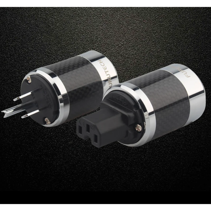 Imagem -03 - Original Furukawa Rhodium Plating Power Plug Conector Iec Feito no Japão Fi50 us eu ac Novo Fi50