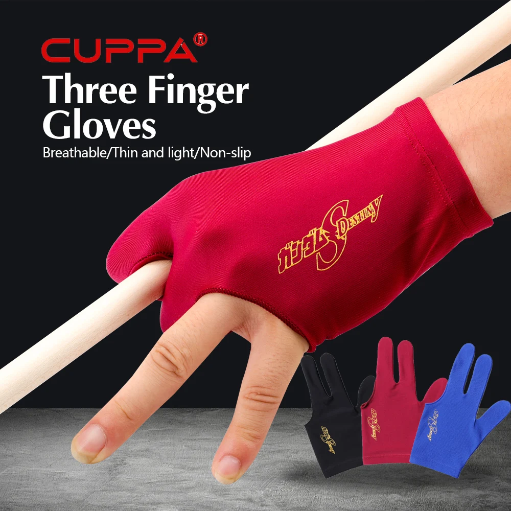 

CUPPA Fingerless Glove Professional Billiard Accessories 3 Colors for Carom Pool Left Handed Player Billiards Accessories