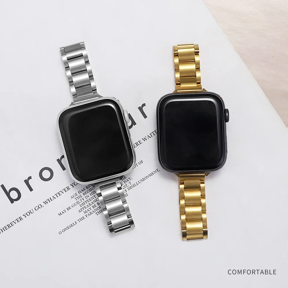 حزام معدني نحيف لساعة أبل 10 42 ملم 46 ملم 9 8 7 41 ملم 45 ملم سوار من الفولاذ المقاوم للصدأ iWatch Ultra 49 ملم 6 5 4 SE 44 ملم 40 ملم