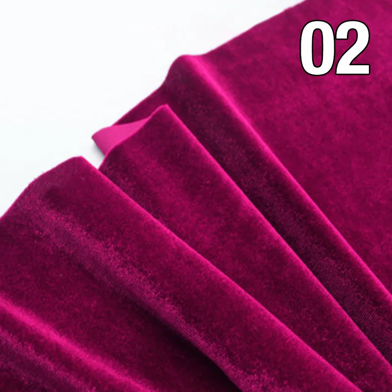 150*50cm Stretch Velvet Fabric for DIY Dress Skirt Pants Jacket Stage Costumes Pillow Cloth Handmade Sewing Gold Velvet Fabric